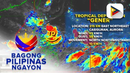 Signal no. 1 nakataas sa ilang lugar sa Luzon dahil sa #GenerPH