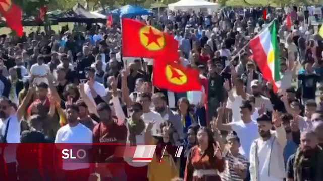 Fransa'da terör örgütü PKK yandaşları festival düzenledi