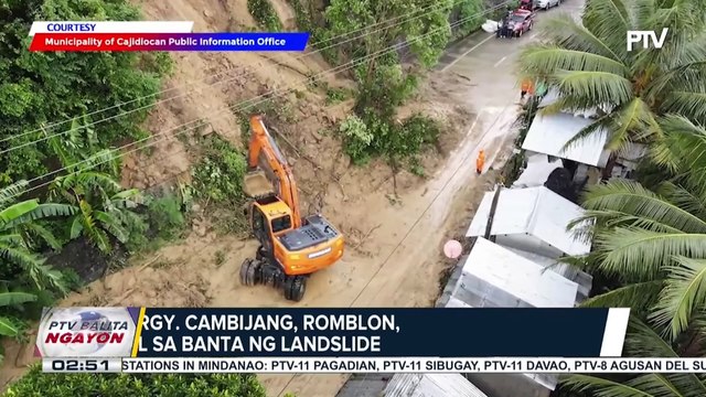Mga residente sa Brgy. Cambijang, Romblon, pinag-iingat dahil sa banta ng landslide