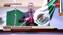 Rutilio Escandón encabeza su último Grito de Independencia en Chiapas