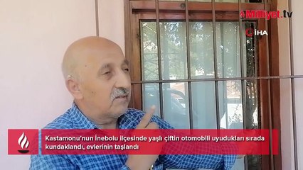 Yaşlı çift kabusu yaşadı! Ev taşlandı, otomobil kundaklandı