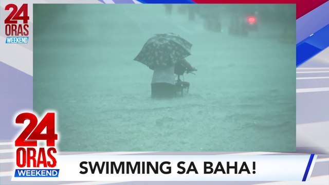 MMDA, naglabas ng regulation na nagbabawal sa paglangoy, paglalaro, pagtambay o 'di kinakailangang paglusong sa baha | 24 Oras Weekend