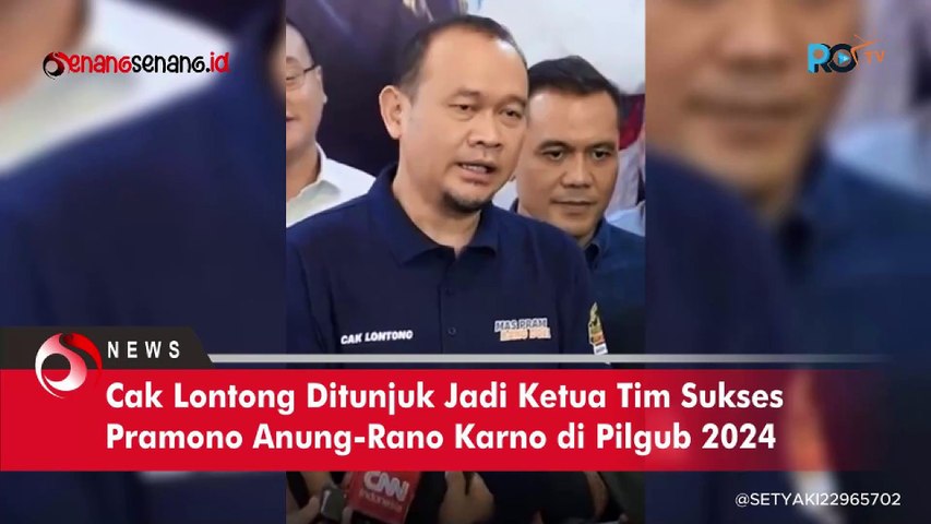 Momen Lucu Cak Lontong Jadi Ketua Tim Pemenangan Pramono Anung-Rano Karno