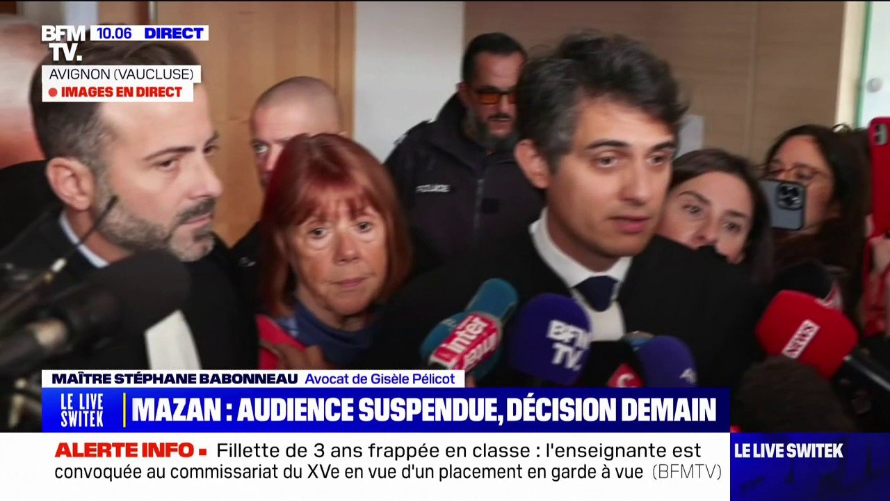 Viols de Mazan: l'un des avocats de Gisèle Pelicot affirme qu'un renvoi du procès serait une "situation de scandale"