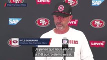 49ers - Shanahan, Purdy et Kittle frustrés par les échecs sur les 3ème tentatives