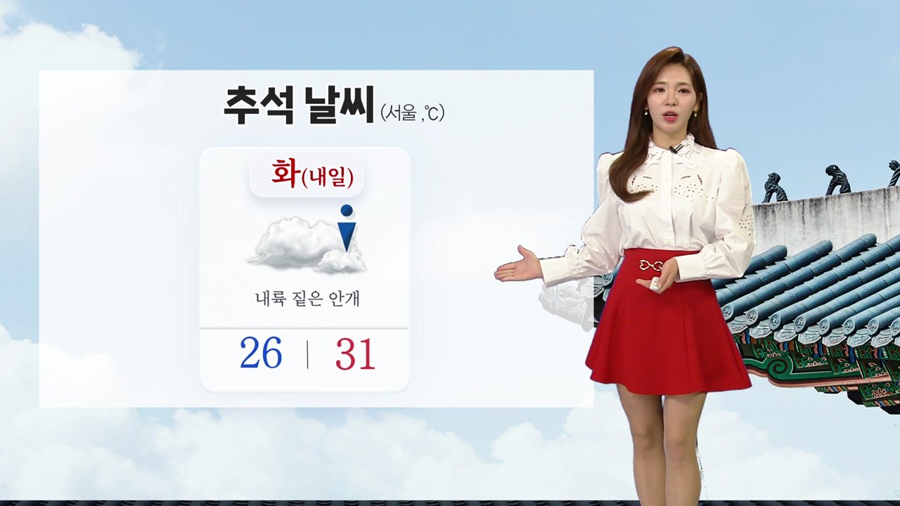 [날씨] 추석에도 늦더위 계속...내일도 곳곳 비·소나기 / YTN