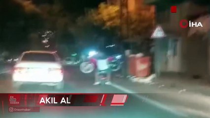Gaziantep'te motosiklet üzerinde motosiklet taşıdılar