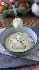 Mayonnaise légère aux œufs durs et sans huile! parfait lorsqu'on ne peut pas manger d'oeufs crus