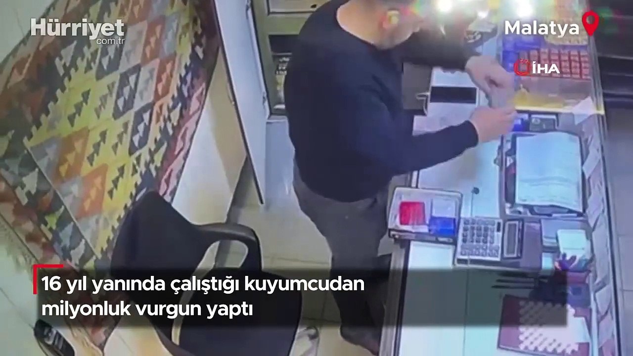 16 yıl yanında çalıştığı kuyumcudan milyonluk vurgun yaptı!