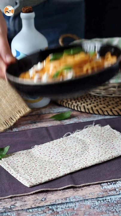 Pasta cremosa con burrata e pomodorini