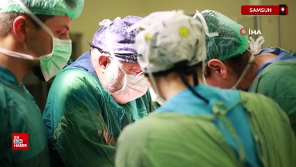 Samsun'da hamile kadının karnından 2,2 kiloluk kitle çıkarıldı