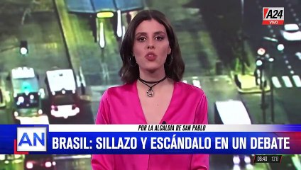 sillazos en un debate en San Pablo, Brasil