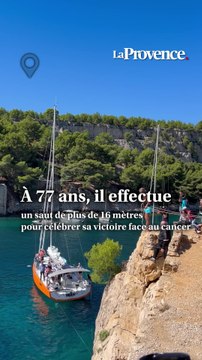 En soutien aux malades du cancer, Jean-Michel Beaujon, 77 ans, plonge dans la calanque de Port-Miou