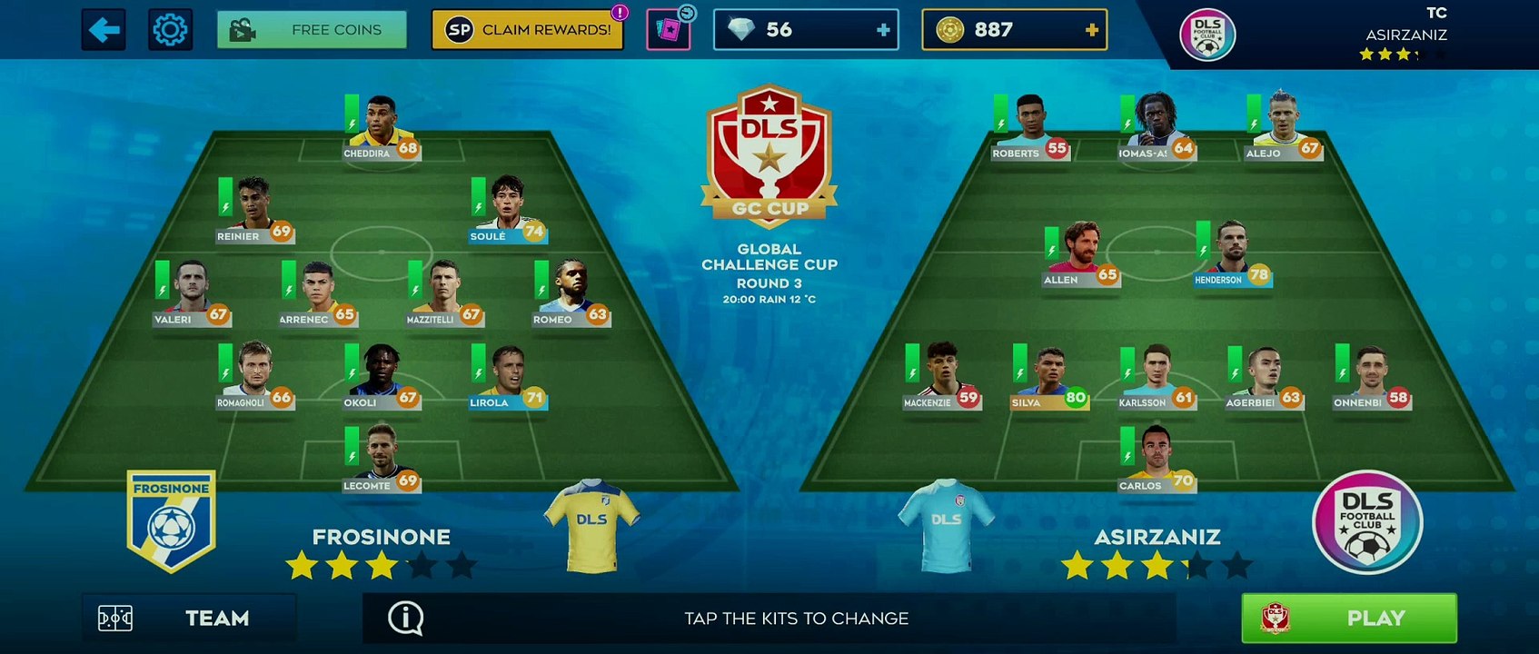 FROSINONE VS ASIRZANIZ - DREAM LEAGUE SOCCER 2024 (THOMAS ASANTE, JORDAN HENDERSON, ALLEN)