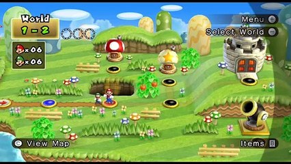 New Super Mario Bros. Wii online multiplayer - wii