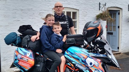 Meet the dad riding motorbike around coast of mainland UK in just 15 days