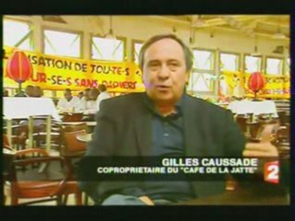 Grève travailleurs sans papiers au Café de la Jatte