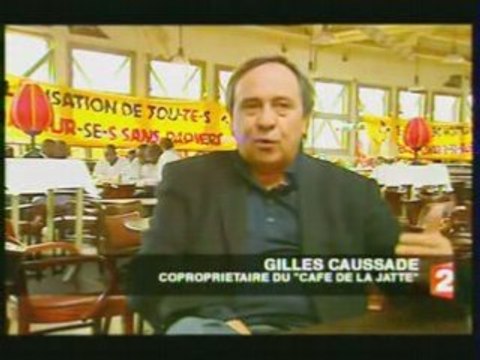 Grève travailleurs sans papiers au Café de la Jatte