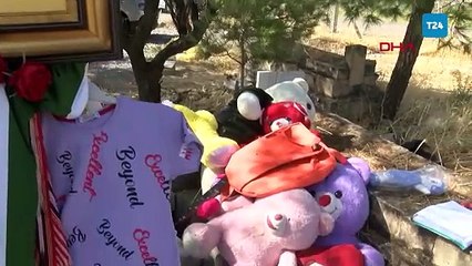 Narin'in mezarı yapıldı; başucuna Türk bayrağı dikilecek