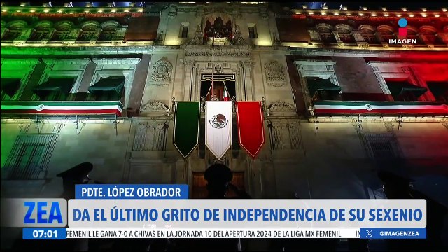 Así dio López Obrador su último Grito de Independencia