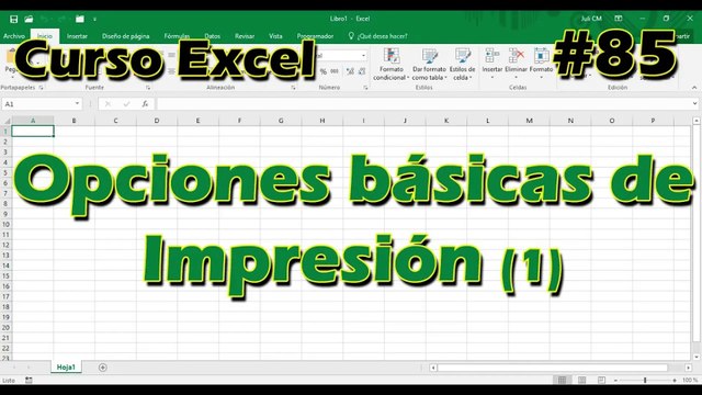 CURSO EXCEL [85] ► OPCIONES básicas de IMPRESIÓN (1)
