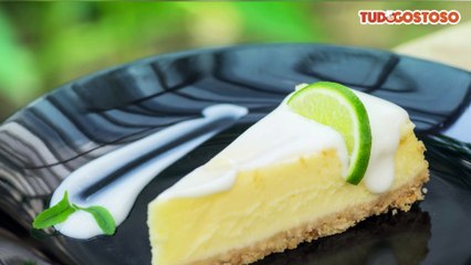 Cheesecake de limão sem forno