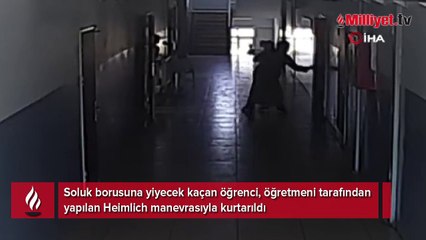 Heimlich manevrası öğrenciyi hayatta tuttu