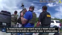 El francotirador que intentó matar a Trump estuvo escondido en su nido del campo de golf 12 horas antes