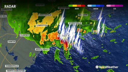 Tropical rainstorm could stall over the Carolinas for days