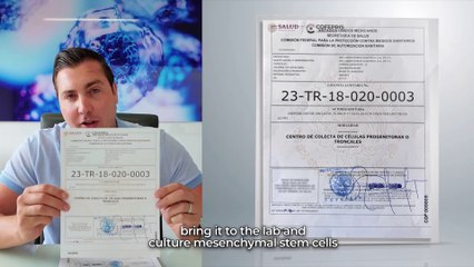 Licenses The Legal Framework for Stem Cell Treatments in Mexico. Why Cultured MSCs are alllowed