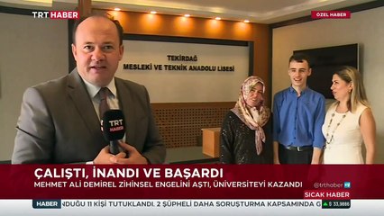 Engelleri aştı üniversiteyi kazandı