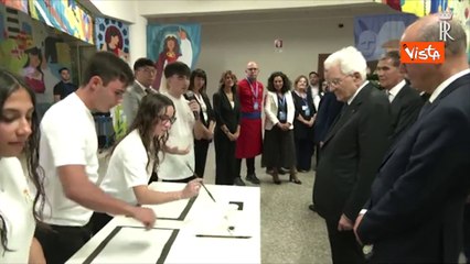 "Benvenuto Presidente", la dedica per Mattarella dagli studenti del Convitto nazionale di Cagliari