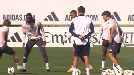 Real Madrid train ahead of Stuttgart UCL league game