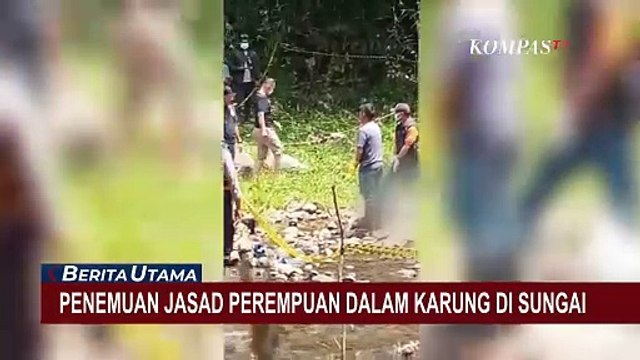 Geger! Temuan Jasad Perempuan Terbungkus Karung di Sungai Kabupaten Tasikmalaya