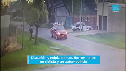Discusión y golpiza en Los Hornos, entre un ciclista y un automovilista