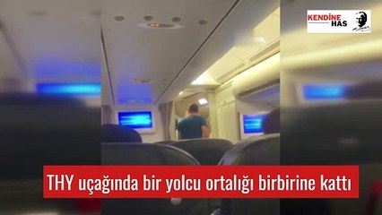 Türk HavaYolları uçağında kaos