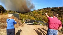 Incendio que amenaza los pueblos de Brañuelas y Tremor de Abajo en León