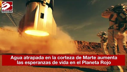 Agua atrapada en la corteza de Marte aumenta las esperanzas de vida en el Planeta Rojo