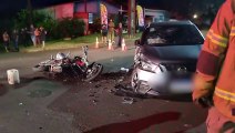 Grave acidente no Alvorada deixa motociclista ferido