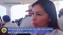 Avanza escrituración de escuelas en Coatzacoalcos