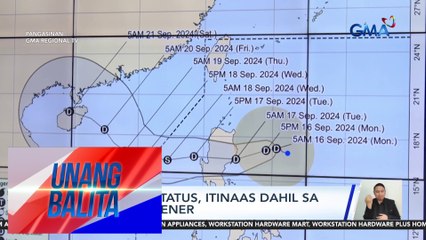 Red alert status, itinaas dahil sa Bagyong Gener | Unang Balita