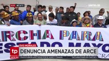 Evo dice que no pide la renuncia de Arce y lo “invita” a unirse a la marcha que irá rumbo a La Paz