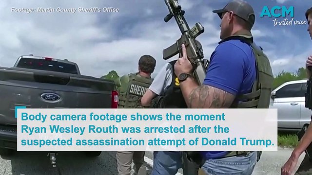 Suspected Trump would-be assassinator Ryan Wesley Routh captured on body camera