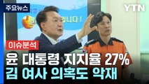 대통령 지지율 출범 후 최저치...추석 민심 향배는? / YTN