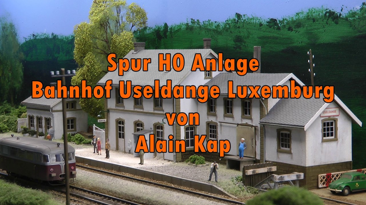 Modellbahnanlage der cfl luxembourg vom bahnhof useldange in spur h0 von alain kap (on traxs 2024)
