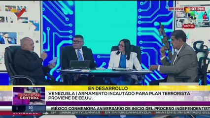 Pdte. Nicolás Maduro mostró armamento incautado en Venezuela para plan terrorista proviene de EE.UU.
