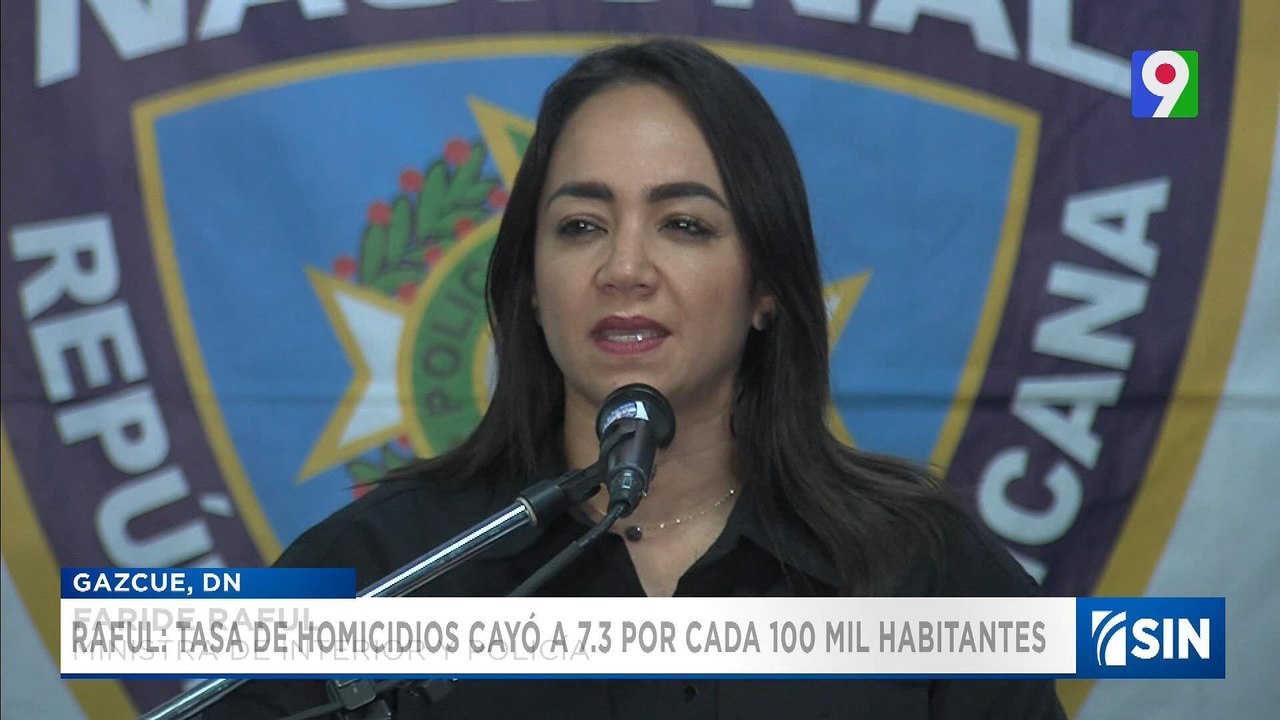 Faride Raful asegura tasa de homicidios ha bajado a 7.3% | Emisión Estelar SIN con Alicia Ortega