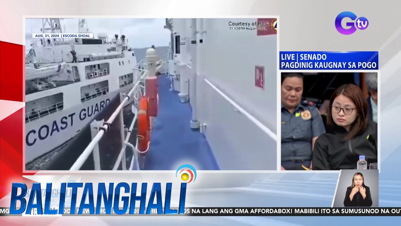 BRP Teresa Magbanua, nagtamo ng malaking pinsala matapos ilang beses banggain ng CCG noong Aug. 31, 2024 | Balitanghali