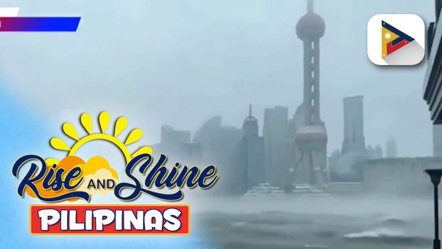 Libo-libong residente sa Shanghai, China, inilikas dahil sa Typhoon Bebinca