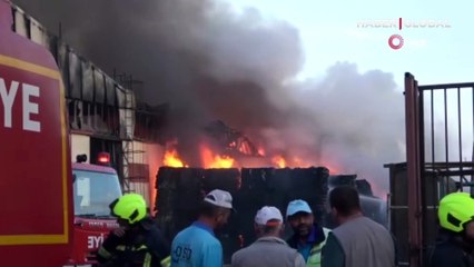 Kayseri'de bir fabrikada büyük yangın!